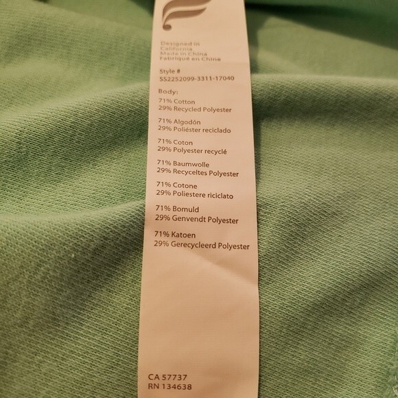 Fabletics Island Terry Boxy Button Up Size M - Picture 10 of 10